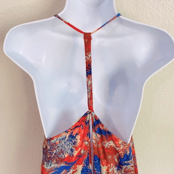 Roxy Crinkle Cotton T Back Beach Dress Size M - Picture 6 of 12